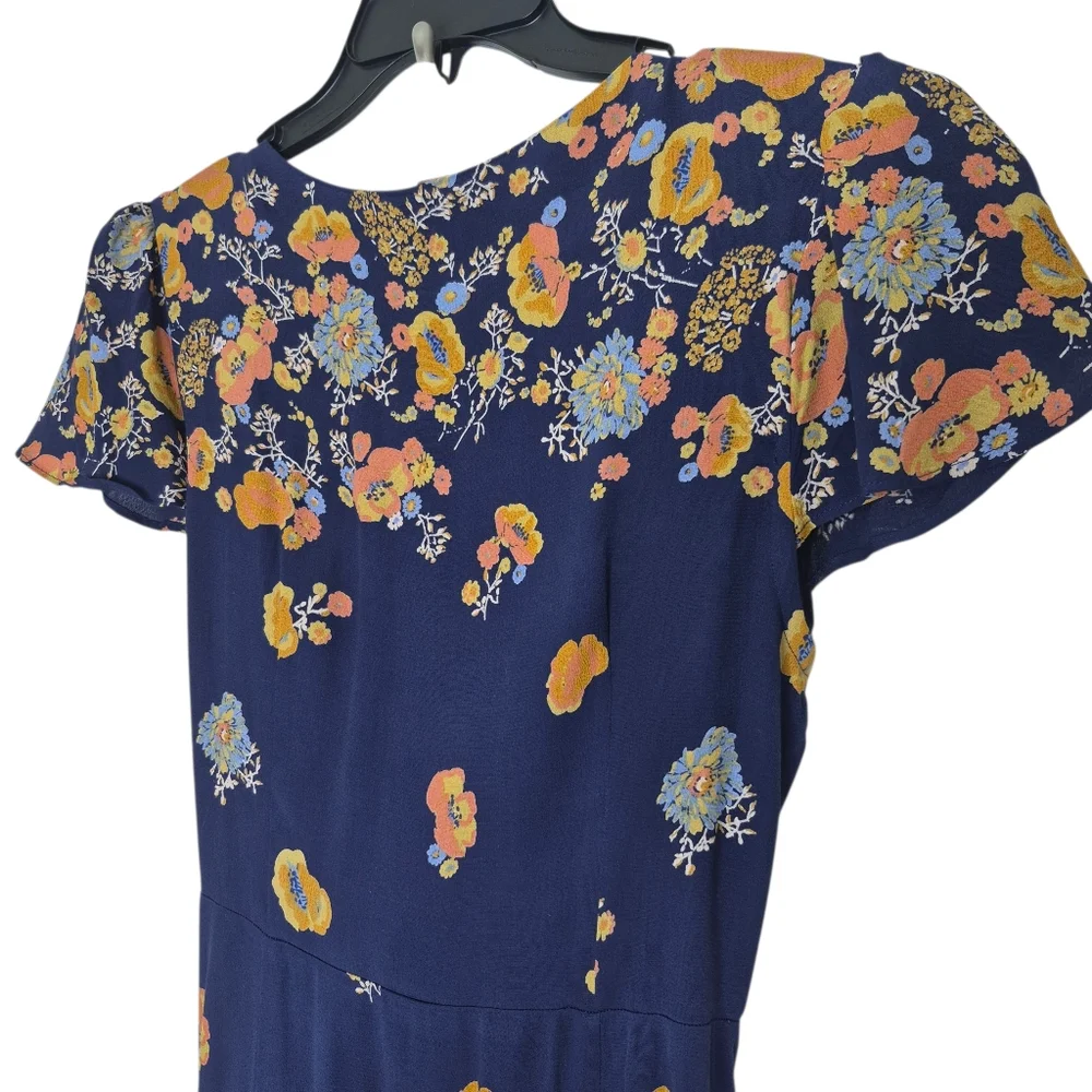 Free‎ People Jess Wrap Floral Maxi Dress Size Small